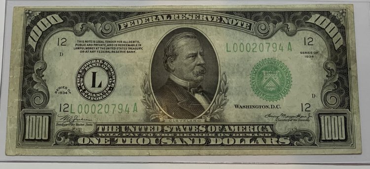 american money 1000