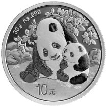 (image for) 2024 China 30 gram .999 Fine Silver Panda BU - In Capsule