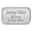St. Louis Mint 2 Oz .999 Pure Silver Bar Bullion with COA Skull STL Mint