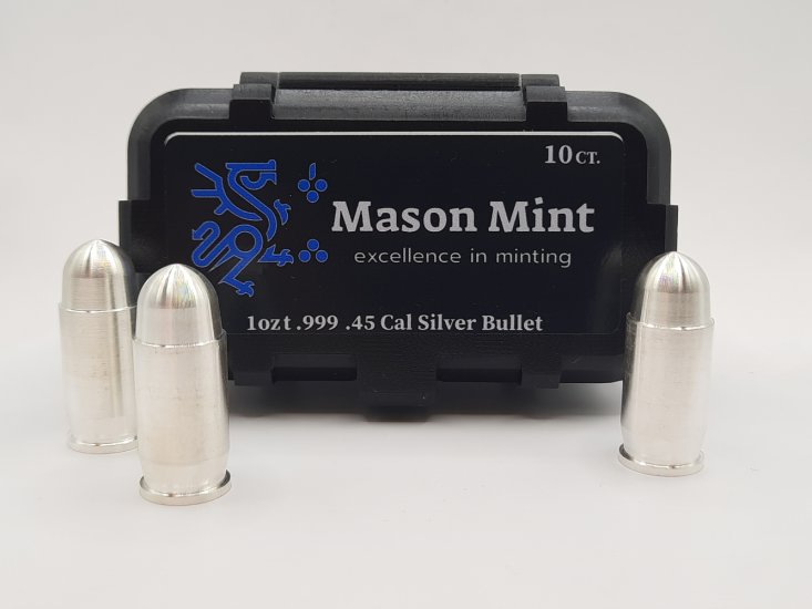 Buy 1 oz Silver Bullet - .45 Caliber ACP